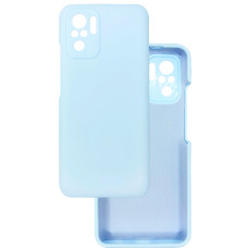 Чохол накладка Silicone Cover Soft Touch ЗК Xiaomi Redmi Note 10 (4G) / 10S / Poco M5s ясно-блакитний