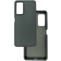 Чехол накладка Silicone Cover Soft Touch ОК Xiaomi Redmi Note 11 Pro / Note 12 Pro 4G / Poco X4 NFC темно-серый