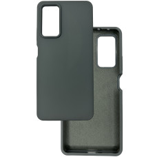 Чехол накладка Silicone Cover Soft Touch ОК Xiaomi Redmi Note 11 Pro / Note 12 Pro 4G / Poco X4 NFC темно-серый