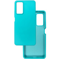 Чехол накладка Silicone Cover Soft Touch ОК Xiaomi Redmi Note 11 Pro / Note 12 Pro 4G / Poco X4 NFC аквамарин