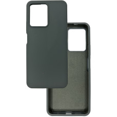 Чехол накладка Silicone Cover Soft Touch ОК Xiaomi Redmi Note 12 4G Темно-серый
