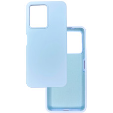 Чехол накладка Silicone Cover Soft Touch ОК Xiaomi Redmi Note 12 4G Светло-голубой