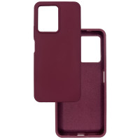 Чехол накладка Silicone Cover Soft Touch ОК Xiaomi Redmi Note 12 4G Бордовый