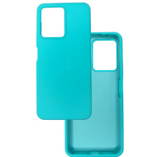 Чехол накладка Silicone Cover Soft Touch ОК Xiaomi Redmi Note 12 4G Аквамарин