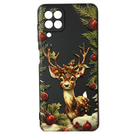 Чехол накладка Akstore Print Winter Deer Samsung A22 / M32 / M22