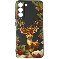 Чехол накладка Akstore Print Winter Deer Samsung S21 FE
