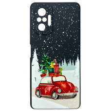 Чехол накладка Akstore Print Winter Car Xiaomi Redmi Note 10 Pro / Max