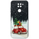 Чехол накладка Akstore Print Winter Car Xiaomi Redmi Note 9