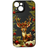 Чехол накладка Akstore Print Winter Deer +MagSafe iPhone 14