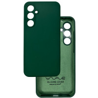 Чохол накладка Silicone Cover Soft Touch ЗК Samsung S23FE темно-зелений