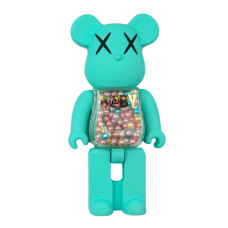 Попсокет с подставкой Мишка с бусинками Baby Matte тиффани