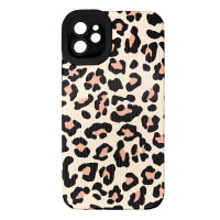 Чохол накладка Animal Case iPhone 12 Рожевий Леопард