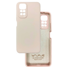 Чехол накладка Silicone Cover Soft Touch ЗК Xiaomi Redmi Note 11 4G пудра
