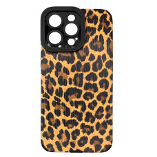 Чехол накладка Animal Case iPhone 13 Pro Коричневый Леопард