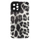 Чехол накладка Animal Case iPhone 12 Pro Max Серый Леопард