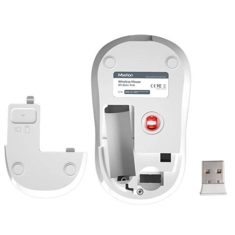 Мышь беспроводная Meetion R545 белая