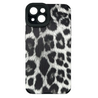 Чохол накладка Animal Case iPhone 14 Сірий Леопард