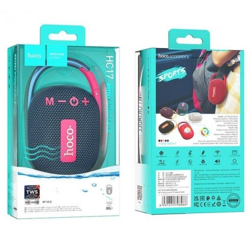 Колонка HOCO HC17 blue-pink