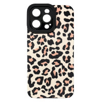 Чехол накладка Animal Case iPhone 15 Pro Розовый Леопард