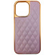 Чехол накладка Puloka Leather Case iPhone 13 Pro сиреневый