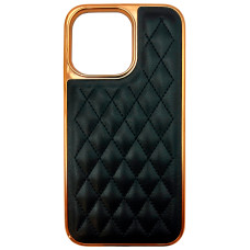 Чехол накладка Puloka Leather Case iPhone 13 Pro черный