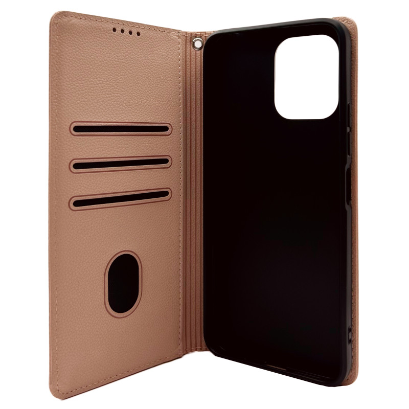 Чохол книжка Deluxe Xiaomi Redmi 12 4g пудра