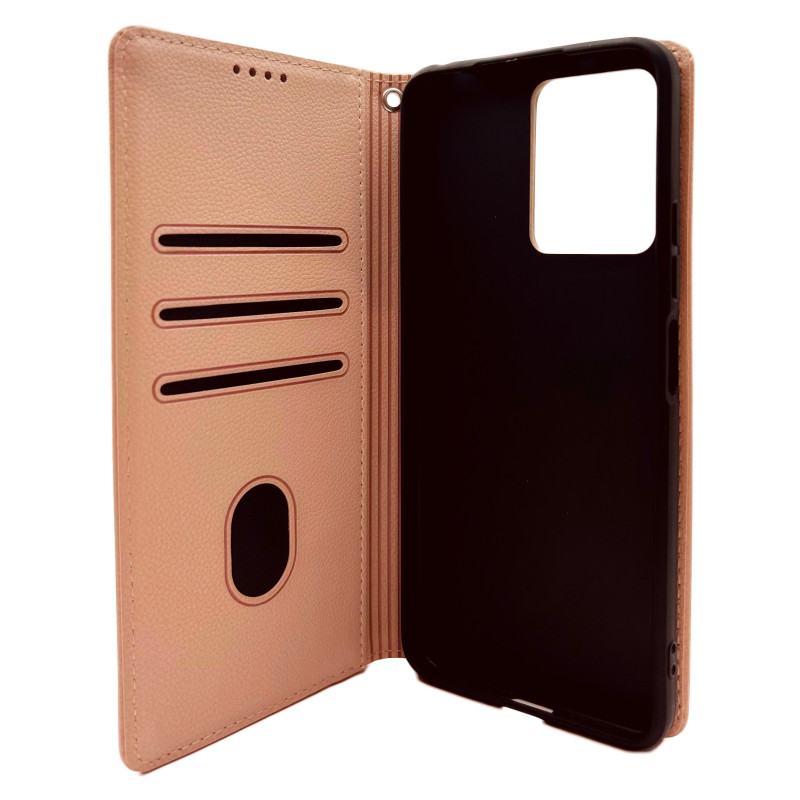 Чехол книжка Deluxe Xiaomi Redmi Note 12 4G пудра
