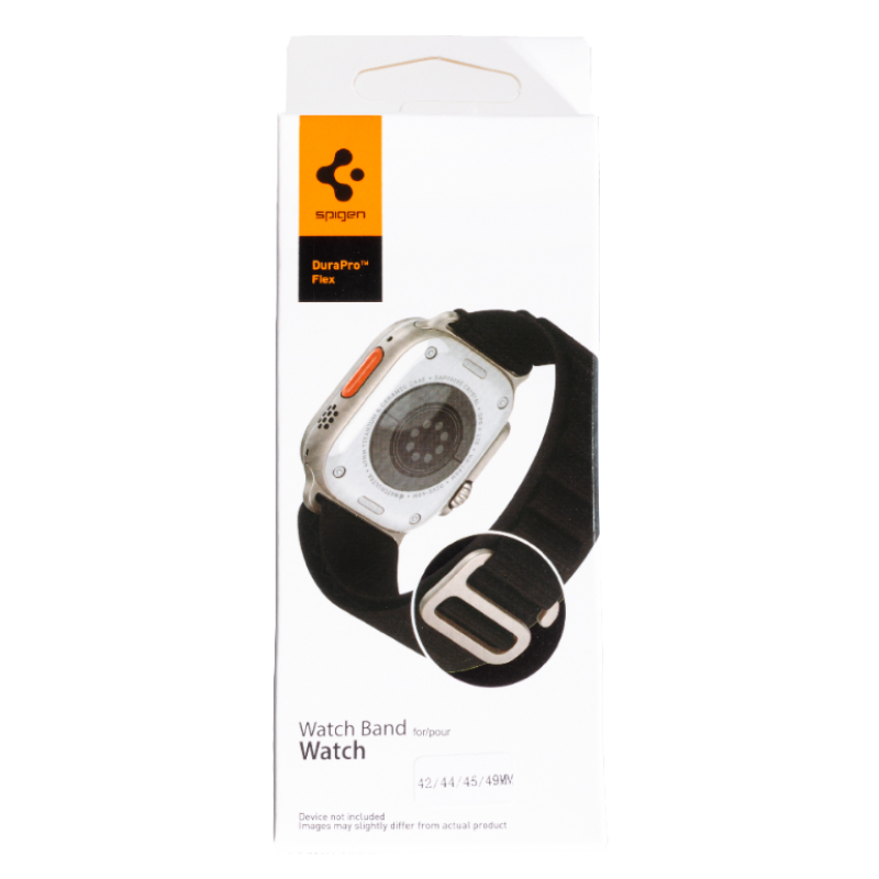 Ремінець Apple Watch Alpine Nylon (L) Spigen 42/44/45/49 mm Black