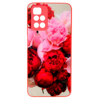 Чехол накладка Art Case Glass Xiaomi Redmi 10 Пионы