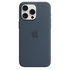 Чехол Silicone Case Original with MagSafe с анимацией iPhone 15 Pro Max Синий (Storm Blue)