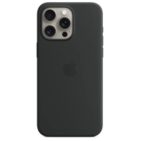 Чехол Silicone Case Original with MagSafe с анимацией iPhone 15 Pro Max Черный (Black)