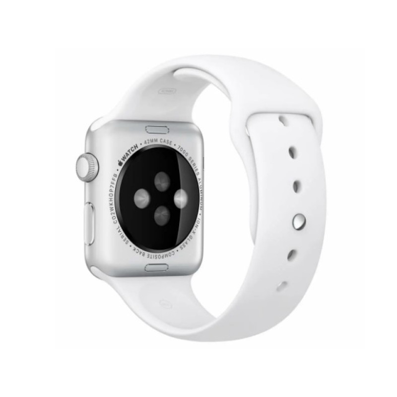 Ремешок Apple Watch silicone 42/44/45/49 mm белый (white)