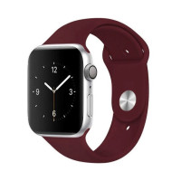 Ремешок Apple Watch silicone 42/44/45/49 mm слива (plum)