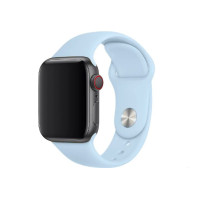 Ремешок Apple Watch silicone 42/44/45/49 mm светло голубой (light blue)