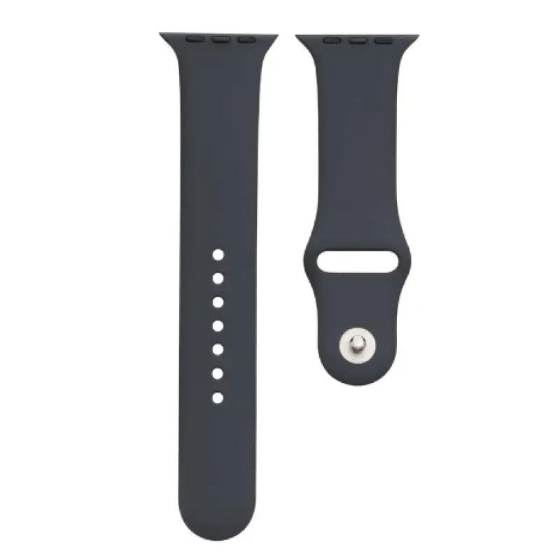 Ремешок Apple Watch silicone 42/44/45/49 mm темно-серый (dark grey)