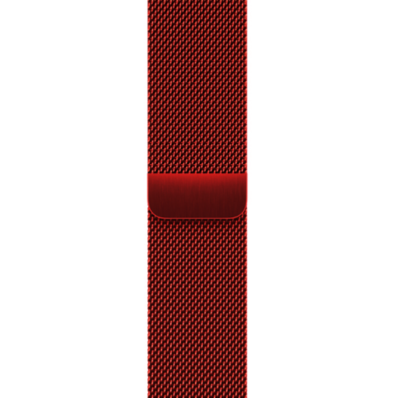 Ремешок Apple Watch металлический Milanese Loop 42/44/45/49 mm красный (red)