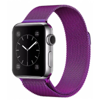 Ремінець Apple Watch металевий Milanese Loop 42/44/45/49 mm фіолетовий (grape)