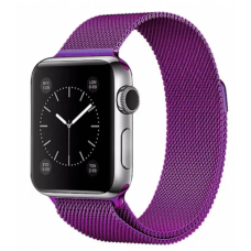 Ремешок Apple Watch металлический Milanese Loop 42/44/45/49 mm фиолетовый (grape)