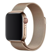Ремінець Apple Watch металевий Milanese Loop 42/44/45/49 mm ретро золото (retro gold)