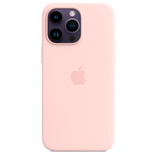 Чехол Silicone Case Original with MagSafe с анимацией iPhone 14 Pro Max Розовый (Chalk Pink)