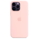 Чохол Silicone Case Original with MagSafe з анімацією iPhone 14 Pro Max Рожевий (Chalk Pink)
