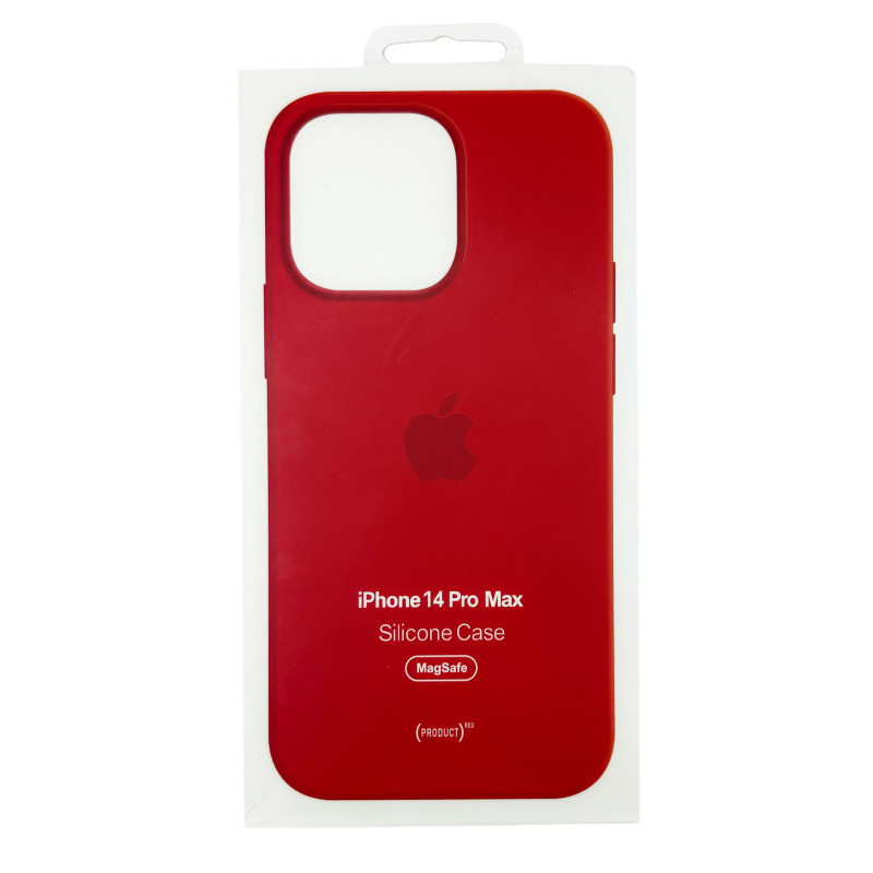 Чохол Silicone Case Original with MagSafe з анімацією iPhone 14 Pro Max Червоний (Product Red)