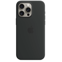Чехол Silicone Case Original with MagSafe с анимацией iPhone 15 Pro Черный (Black)