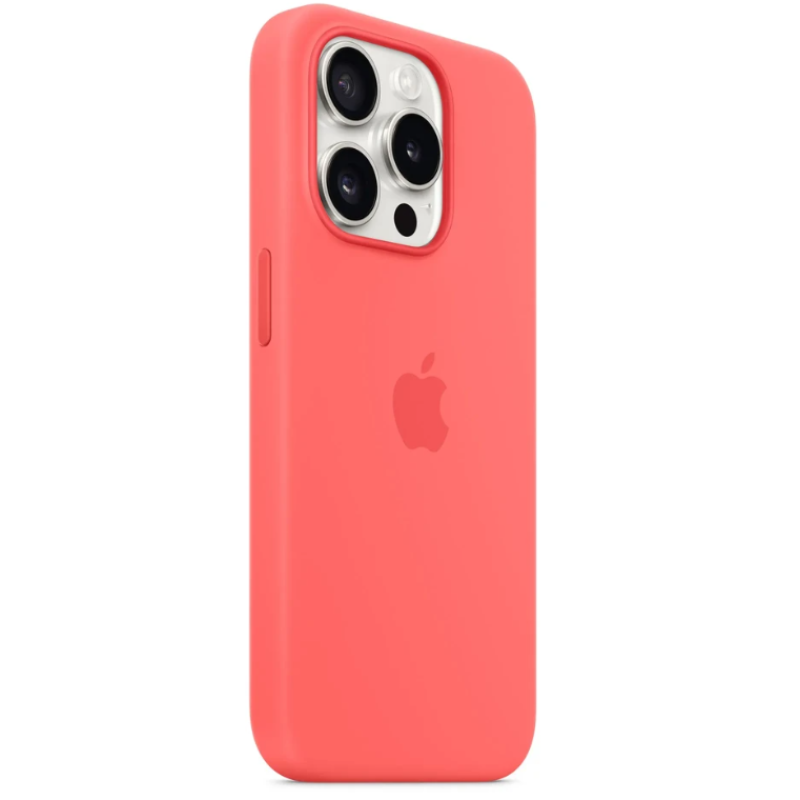 Чехол Silicone Case Original with MagSafe с анимацией iPhone 15 Pro Красный (Guava)