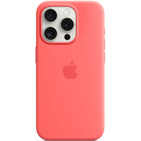 Чохол Silicone Case Original with MagSafe з анімацією iPhone 15 Pro Червоний (Guava)