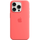 Чехол Silicone Case Original with MagSafe с анимацией iPhone 15 Pro Красный (Guava)