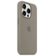 Чехол Silicone Case Original with MagSafe с анимацией iPhone 15 Pro Серый (Clay)