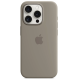 Чехол Silicone Case Original with MagSafe с анимацией iPhone 15 Pro Серый (Clay)