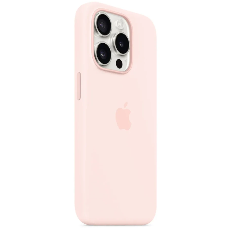 Чехол Silicone Case Original with MagSafe с анимацией iPhone 15 Pro Розовый (Light pink)