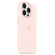 Чехол Silicone Case Original with MagSafe с анимацией iPhone 15 Pro Розовый (Light pink)